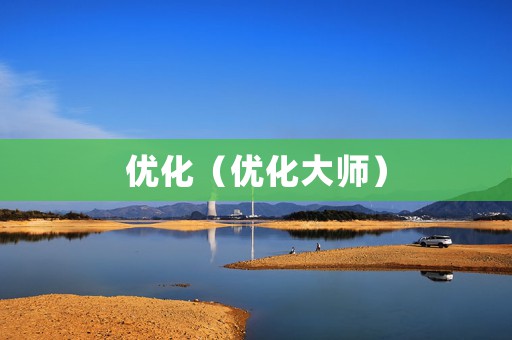 优化（优化大师）